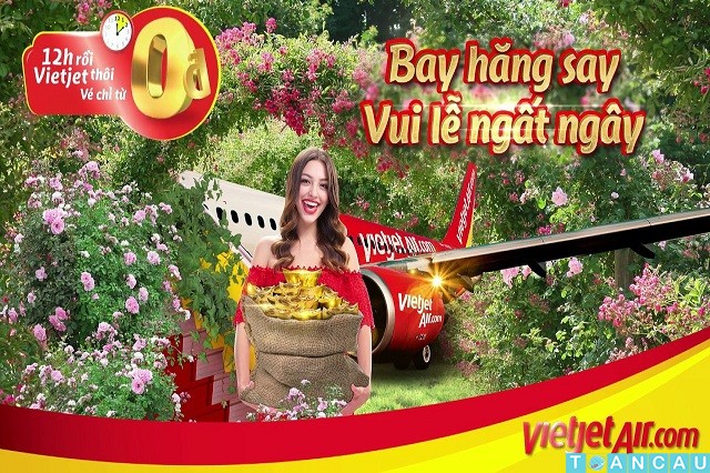 Mừng tết truyền thống Songkran: Vietjet mở bán hơn nửa triệu vé 0 đồng